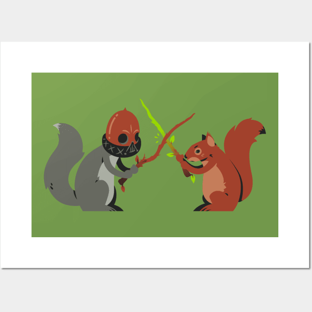 Nut Wars: The Acorn Strikes Back Wall Art by HtCRU